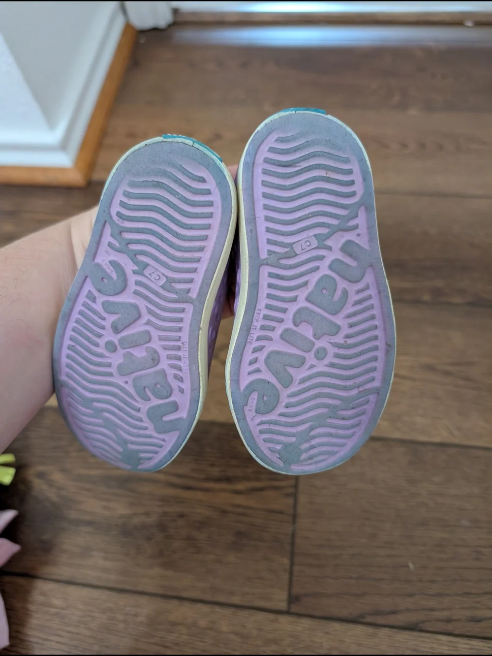 Native Jefferson Slip-On Kids Shoes in Lavender